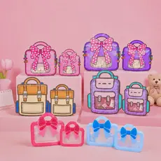 10 Sacos Embalagem Lembrancinha Aniversário Estilo Mochila e Bolsa com Laço Fofo lsg YH8163 .64.65