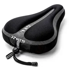 Capa De Banco Selim Bike Gel Silicone Confortável Respirável Com Ajuste Bicicleta Academia Spinning
