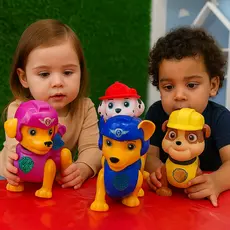 Brinquedo Infantil Cachorro Patrulha Canina Fujão Babyland Cachorrinho Robô Com Luz e Anda Pilha