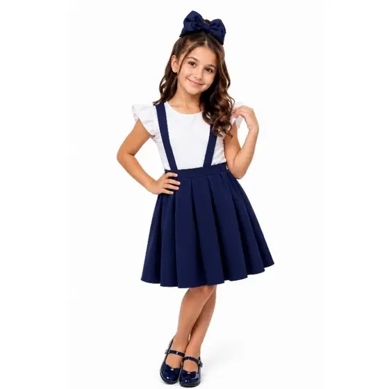 salopete saia  infantil com  pregas  , sem blusa. entrega rápida.