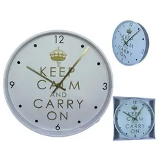 Relógio de Parede Grande 33cm Escritório Moderno KEEP CALM