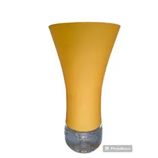 Vaso de Vidro Colors Decorativo Laranja 26cm Espressione