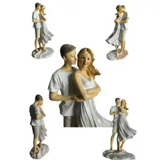 Escultura Estatua Decorativa Resina Casal Namorados Espressione