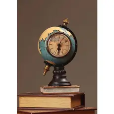 Relógio de mesa Decorativo Retro Globo Terrestre
