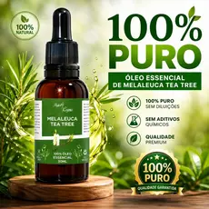 Kit 3 Óleo Essencial Melaleuca Tea Tree Puro 30ml - Acne Pele Cabelo Unha Aromaterapia Candidíase