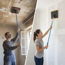 Suporte Para Lixa Lixador de Tetos e Paredes Suporte de Lixar Extensor Lixadeira Manual ou Com Lixa