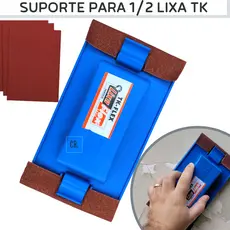 Suporte Para Lixa 1/2 Lixa Lixas Tigre Suporte Lixador de Parede Suporte Para Lixar Parede, Madeira