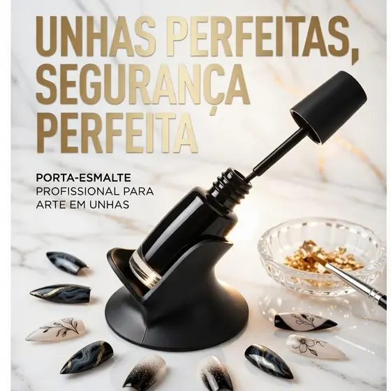 Suporte Inclinado para Esmalte Manicure Profissional | Evita Desperdício