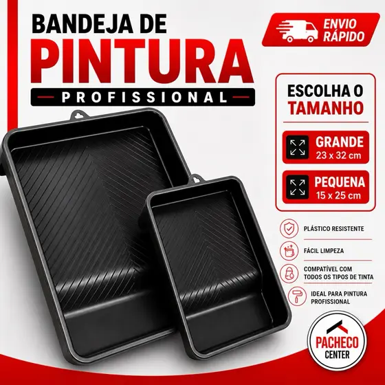 Bandeja Para Pintura Para Tinta Grande ou Pequena Pintura - Zumplast