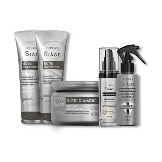 Kit Condicionador + Shampoo + Mascara Eudora Siage