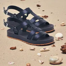 Sandália Adulta Moda Feminina Nas Cores Bege/Preto | Versátil Para Varias Ocasiões PROMOÇÃO