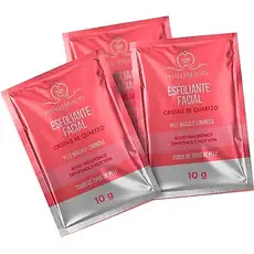 Kit Máscara Esfoliante Facial CRISTAIS DE QUARTZO PhálleBeauty sachê 10gr
