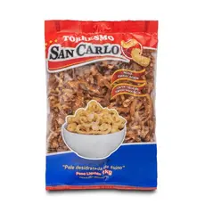 Torresmo pré-frito 1kg Pururuca pele suína San Carlo - semi pronta - Air Fryer - Assar ou Fritar Porção Bar Feijoada