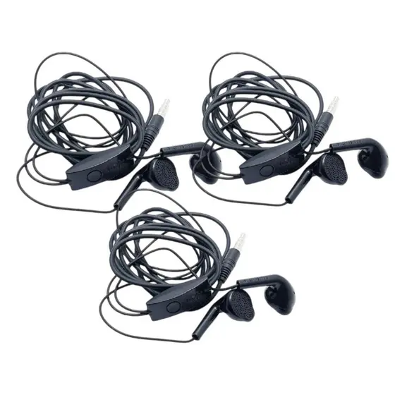Kit 3 Fones De Ouvido Com Microfone Fio compativel com samsung Motorola e outros P2