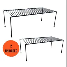 Kit 2 Organizador De Armário Prateleira Em Aramado 32CM