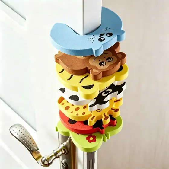 kit 4 Pçs Protetores para porta infantil trava de segurança