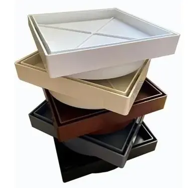 Ralo 10x10 Oculto Invisivel Piso Porcelanato Colorido Anti-cheiro Com Tela Anti-Inseto