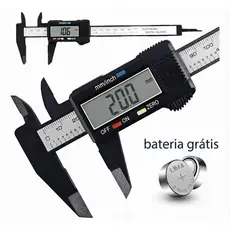 Paquímetro Digital Medidor Eletrônico Caliper De Fibra Carbono 150mm Profissional