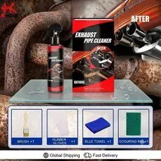 Kit De Limpeza De Tubo De Escape E Removedor De Ferrugem Para Carro Motocicleta 120ml