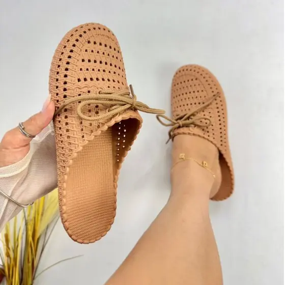 Mule crocks feminino sandalia sapatilha bico redondo