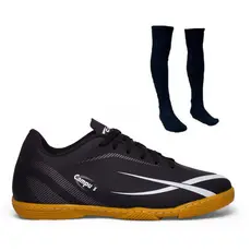 Kit Chuteira de Futsal Indoor com Meião Sola Costurada e Confortável