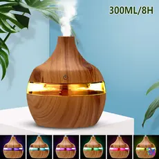 Difusor Umidificador De Ar 8H LED De Aromas E Aromatizador De Ambiente Eletrico Humidificador Ultrassônico Portátil