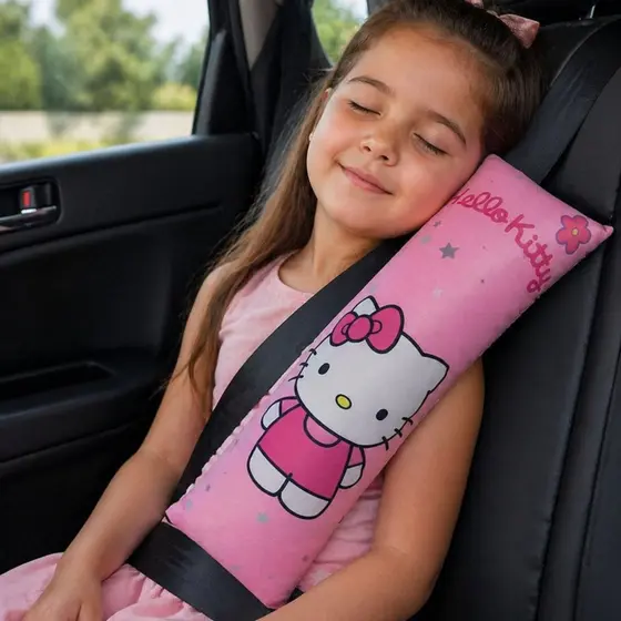 Almofada Cinto Segurança Infantil Carro Conforto Viagem Criança Descanso Estampada