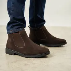 Botina Chelsea Masculina Bota em Camurça Conforto e Estilo Rústico