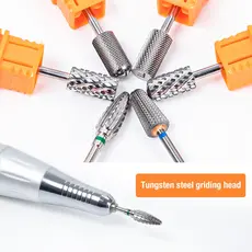 Multifuncional Broca De Carboneto Tungstênio Para Unhas Alta Qualidade Forma de Vulcão/Tornado