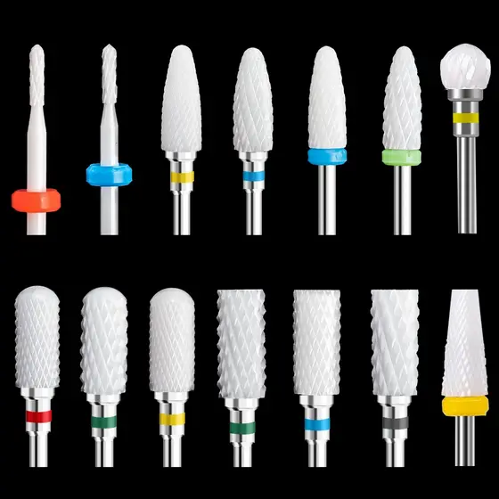 Unidade Broca Cerâmica Profissional Unha Gel Porcelana Nail Art Bits