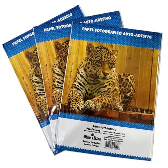 Papel Fotográfico Glossy (brilhante) ADESIVO 80g A4 foto MASTERPRINT PREMIUM