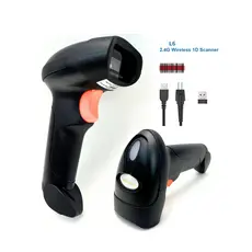 Leitor De Código De Barras Usb 2,0 Com Fio OU Sem Fio1.8m Laser EAN Danfe 1D Boleto