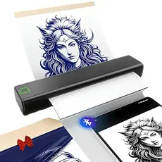 Impressora Térmica A4 Decalque de Tatuagem Bluetooth Portátil Printer