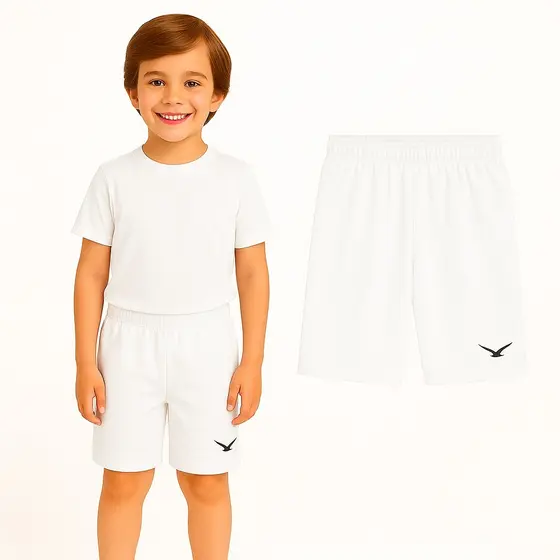 Conjunto Camiseta e Bermuda  Infantil E Juvenil Masculino Com Bolsos 04 á 16 Anos