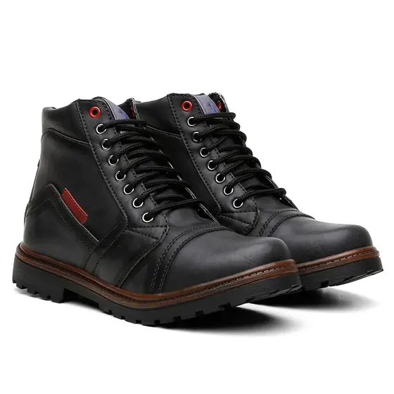 Botina Masculina Casual Coturno Confortável Stefanini REF:924 Promoção