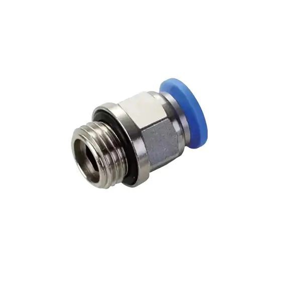 Conector Engate Rápido Tubo Pu 6mm X Rosca 1/4 Bsp