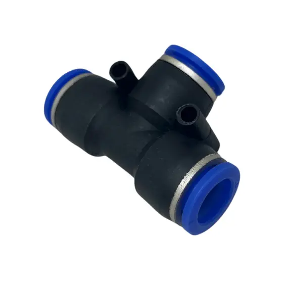 Conexão Pneumática União Em T 08 mm ( Tee ) Engate Rápido