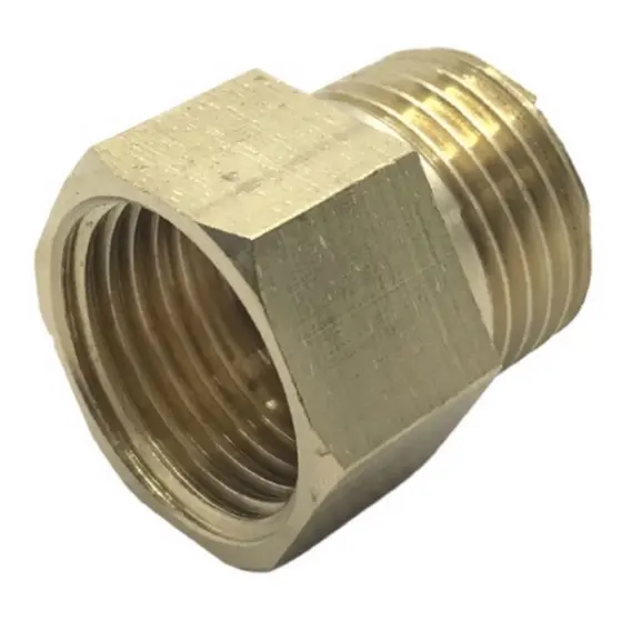 Conexão Adaptador Latão Macho Fêmea Rosca 1/4 x 1/4 BSP Alta Resistência Durável Vedação Segura