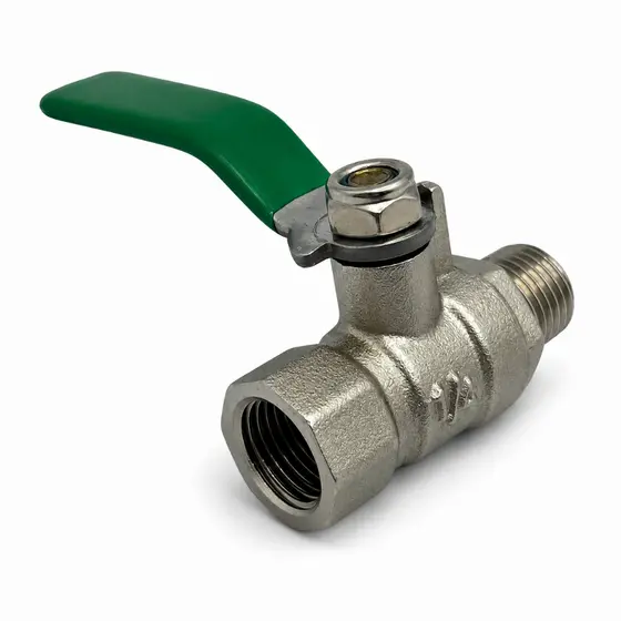Registro Esfera Mini Para Compressor Rosca Macho Fêmea 1/4