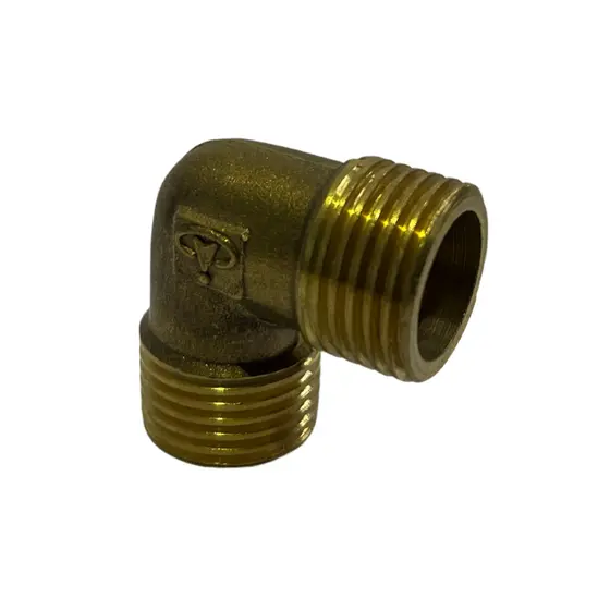 Cotovelo Joelho 90° Emenda Latão Rosca Macho 1/2 Bsp Ar Água Gás