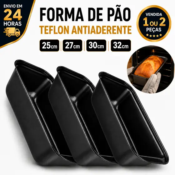Forma Assadeira Teflon 25cm/27cm/30cm/32cm Grande Pães Bolos Tortas Antiaderente Resistente Utensílio Cozinha