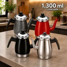 Bule Multiuso | Café, Chá e Leite | Diversas Cores Aluminio