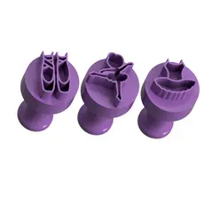 Carimbo para Brigadeiro e Doces - Bailarina - Kit com 3 unidades