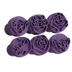 Carimbo para Brigadeiro e Doces - Leão Modelo 2 - Kit com 6 unidades