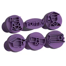 Carimbo para Brigadeiro e Doces - Formatura 2 - Kit com 6 unidades
