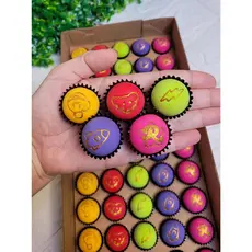 Carimbo para Brigadeiro e Doces - Grupo Rosas - Kit com 6 unidades