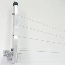 Varal Alumínio Reforçado Retrátil De Parede Para Roupas Suporta Até 80kg
