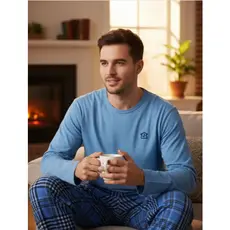 Pijama Masculino Adulto Longo 100% Algodão Inverno