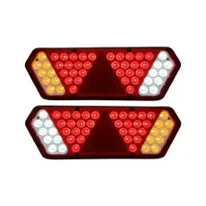 Par Lanterna Traseira Guerra Motion White LED 12/24v Lantersul