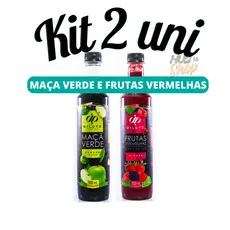 Kit 2 Xaropes Dilute para Drink Soda Italiana Gin - Maça Verde e Frutas Vermelhas